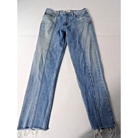BDG Urban Outfitters Jeans 30/32 Dad Slim Tapered Fit Ram Hem Pleated Light Wash - Picture 1 of 15